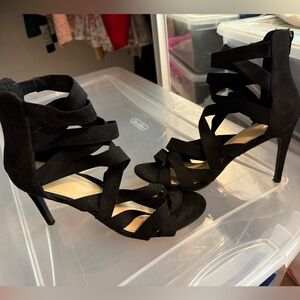 New York & Co. Black Strappy Sandals